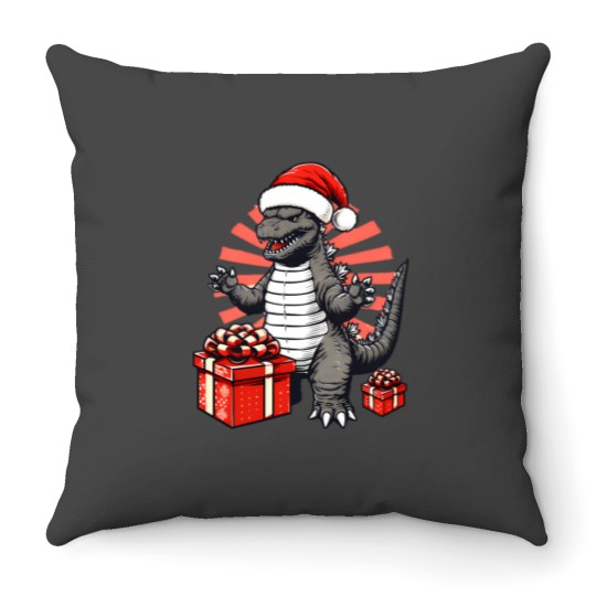 Discover Zeros Godzilas Dagons Vintage Ones New Monsters Throw Pillows