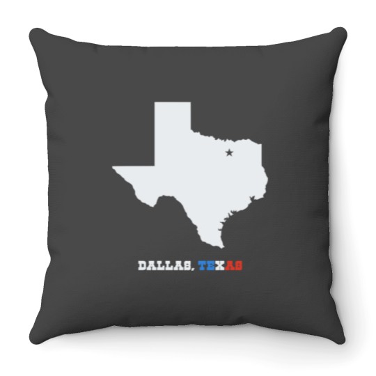 Discover Dallas Texas Throw Pillows