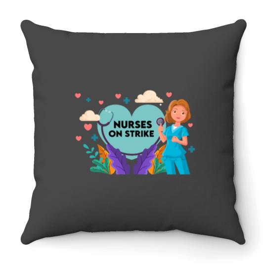 Discover s on strike (2) Throw Pillows