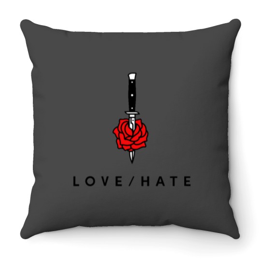 Discover LOVEHATE Throw Pillows