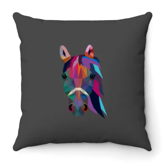 Discover horse Throw Pillows