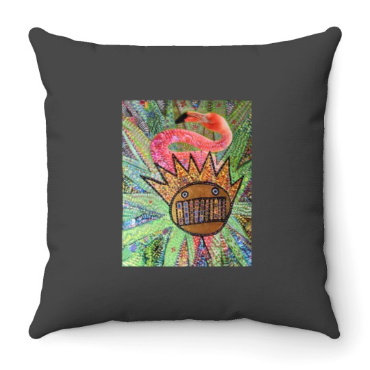 Discover Ween Boognish and Flamingo Throw Pillows
