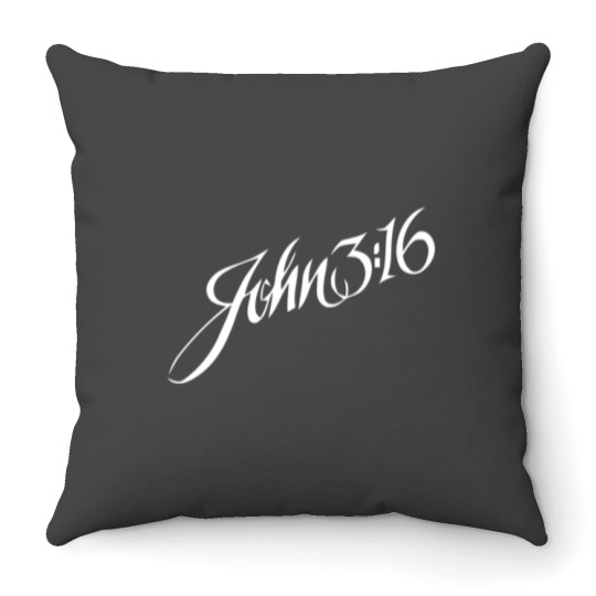 Discover John 3 16 Jesus Christian Christmas Throw Pillows