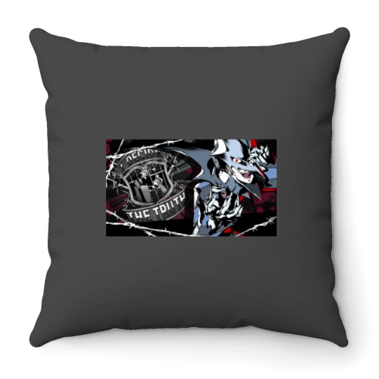 Discover P5 Goro Akechi Black Mask All Out Attack Throw Pillows
