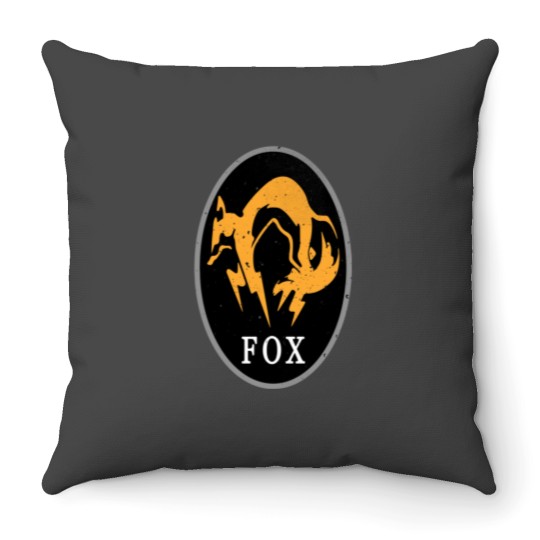 Discover MGS - FOX Logo Throw Pillows