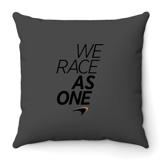 Discover We Race Throw Pillows
