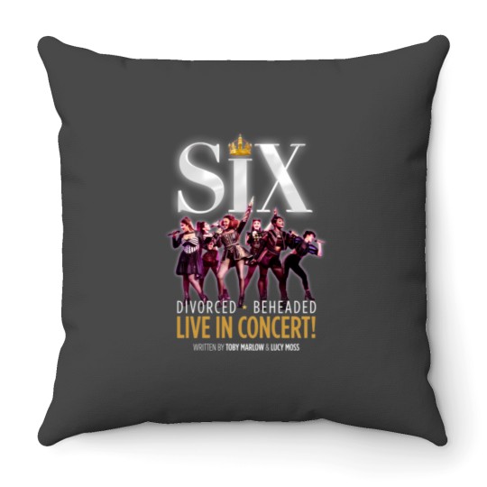 Discover Six The Musical Throw Pillows