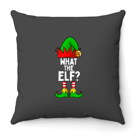 Discover What-The Elf Matching Family Christmas Throw Pillows