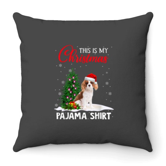 Discover This Is My Christmas Pajama Cavalier King Charles Spaniel Throw Pillows