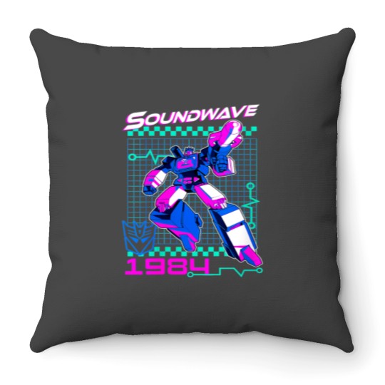 Discover Womens Transformers Soundwave 1984 Throw Pillows