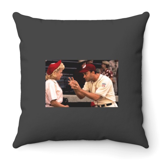 Discover There's No Crying in Baseball Throw Pillows