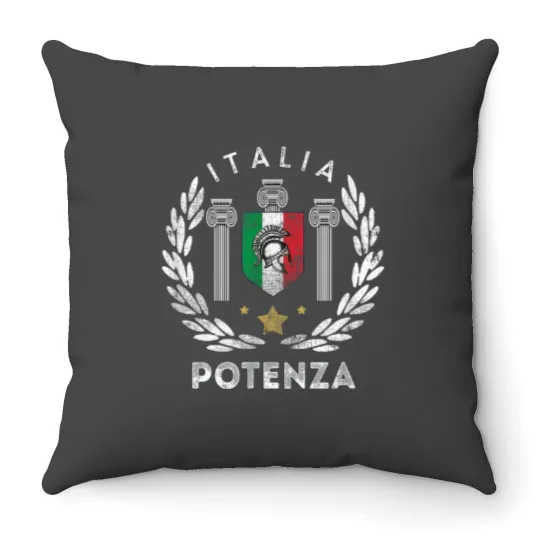 Discover Potenza Italian Vacation Souvenir Potenza Throw Pillows