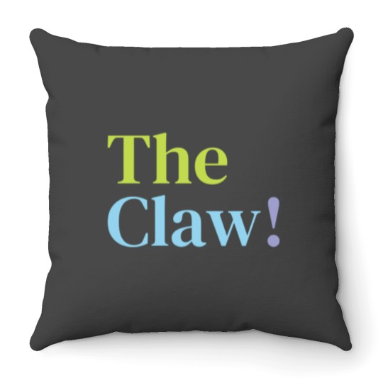 Discover The Claw! Active Throw Pillows