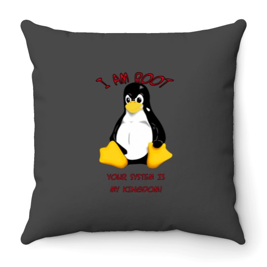 Discover Your system is my kingdom Throw Pillows