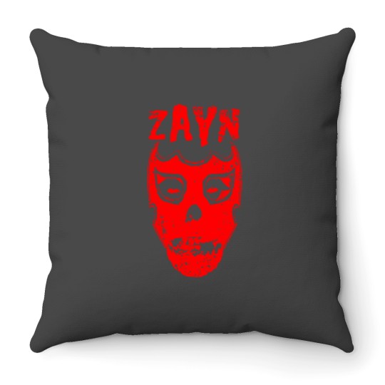 Discover Sz Facemask Throw Pillows