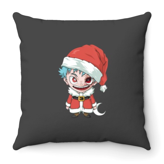 Discover Young Santa Claus Sticker Throw Pillows