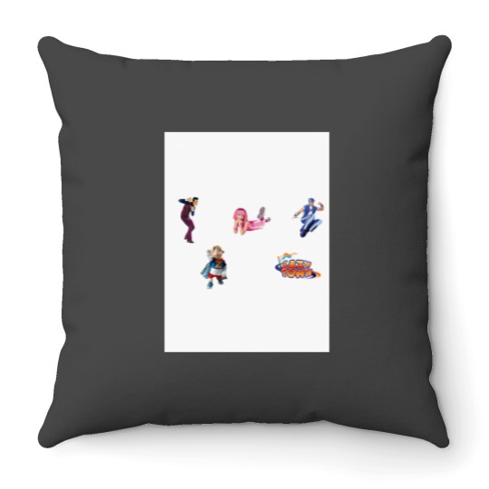 Discover Lazy town set Baseball ¾ Sleeve Throw Pillows