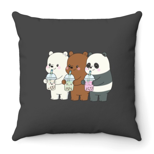 Discover We Bare Bears Active Throw Pillows