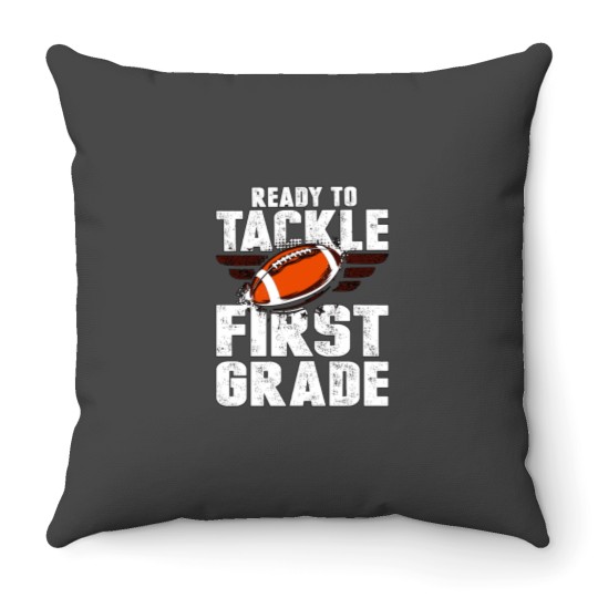 Discover Proud Mom Of A Football Senior Throw Pillows