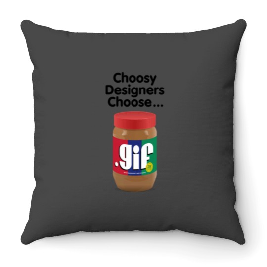 Discover Jif Gif Throw Pillows