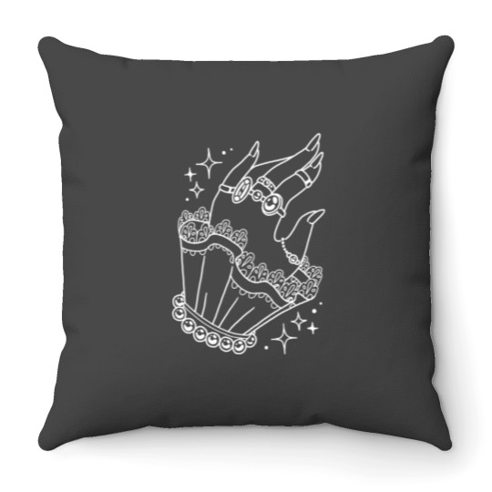 Discover Elegant hand Journal Throw Pillows