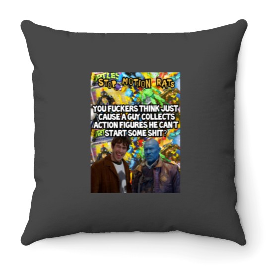 Discover STOP MOTION RATS Throw Pillows