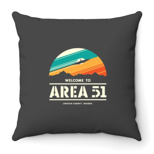 Discover Welcome to Area 51  2 Throw Pillows