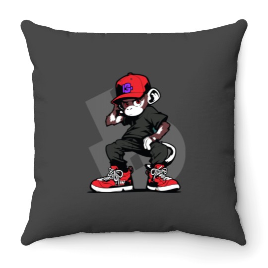 Discover Monkeys are smart and agile animals Throw Pillows