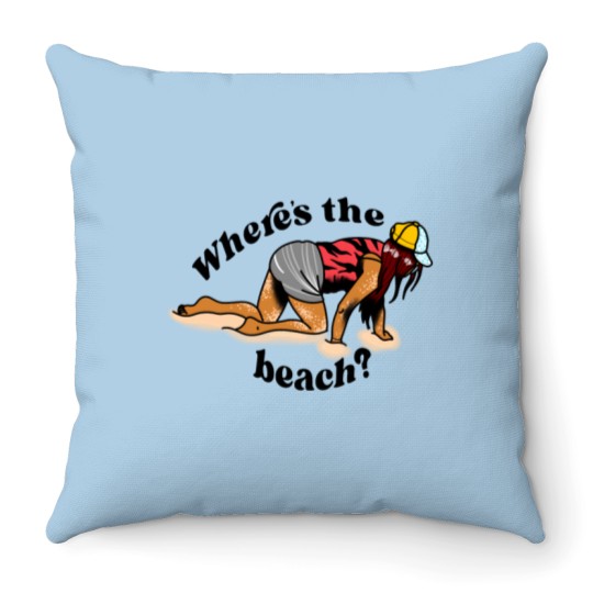 Discover Where’s the beach Snooki from Jersey Shore Throw Pillows