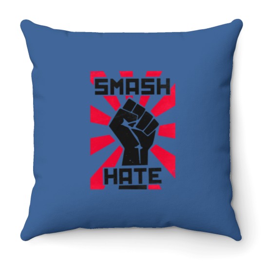 Discover Smash Hate Classic Throw Pillows
