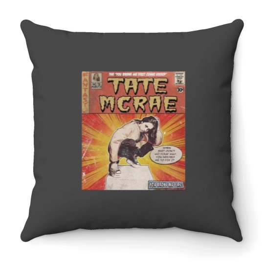 Discover Tate Mcrae Comic Throw Pillows, 90S Vintage Merch