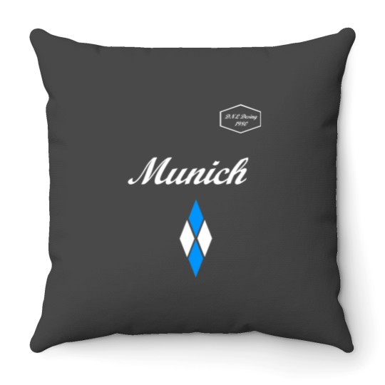 Discover Munich Munich DNL Design 1980 Throw Pillows