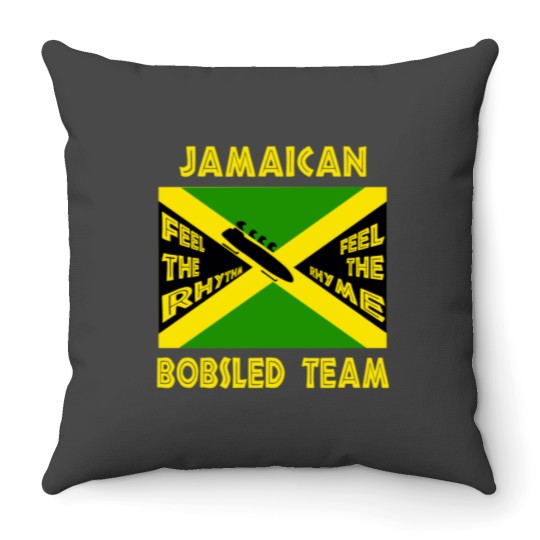 Discover Jamaican Bobsled Team Throw Pillows