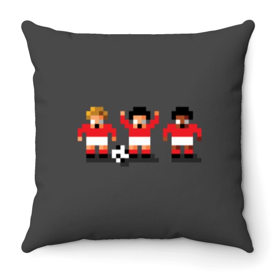 Discover Sensi Tee - Reds Forest Athletics Tykes Throw Pillows