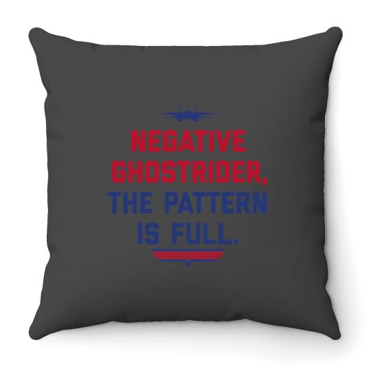 Discover NEGATIVE GHOST-RIDER Throw Pillows