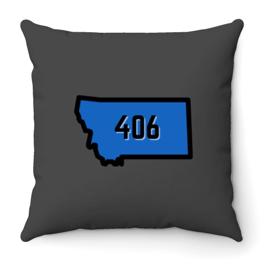 Discover 406 Missoula MT Throw Pillows
