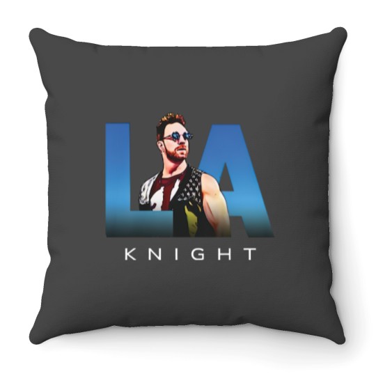 Discover LA KNIGHT Wrestling Throw Pillow