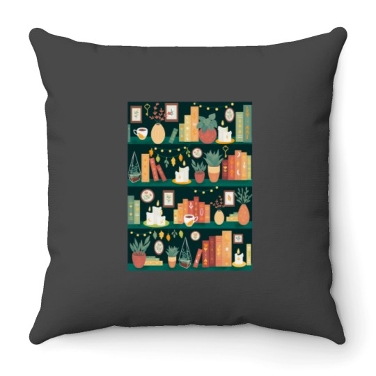 Discover Hygge library Throw Pillows