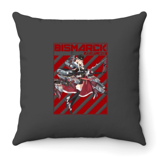 Discover AZUR LANE BISMARCK Throw Pillows