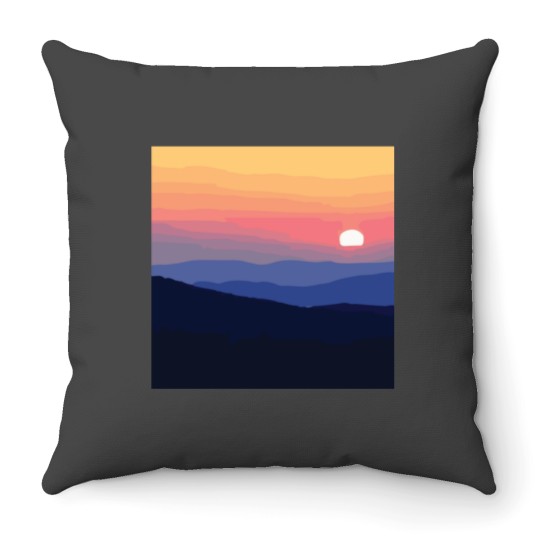 Discover Wilderness Survival Sunrise in the Wilderness Throw Pillows