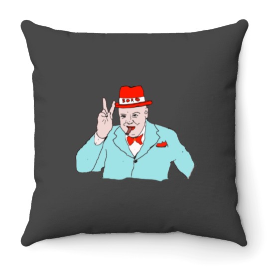 Discover winston churchill boro middlesbroug h Throw Pillows