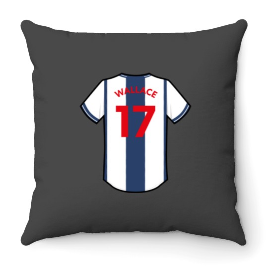 Discover West Brom Jed Wallace Jersey Throw Pillows