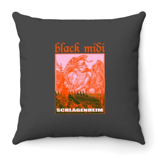 Discover Black Midi Schlagenheims Throw Pillows