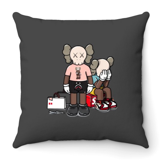 Discover Kaws 2 Throw Pillows