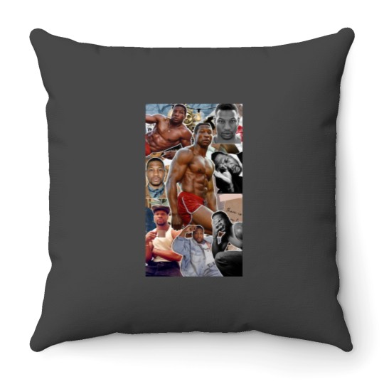 Discover Jonathan Majors photo collage Throw Pillows