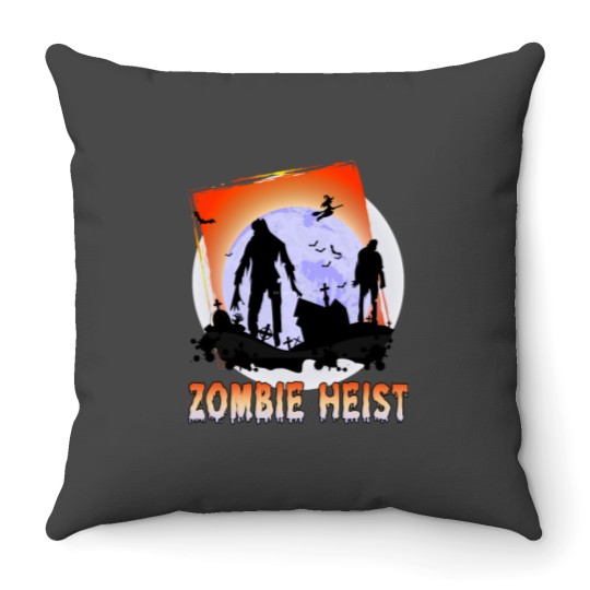 Discover Zombie Heist 5 Throw Pillows