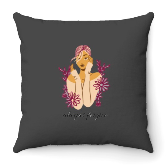 Discover zozobra always forgive Throw Pillows