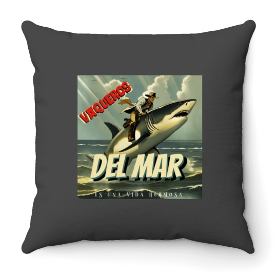 Discover Vaqueros Del Mar (Lucky Draw) Throw Pillows