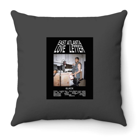 Discover EAST ATL LOVE LETTER Throw Pillows