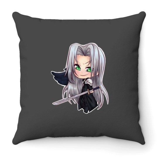 Discover Chibi SephirothChibi Sephiroth Throw Pillows